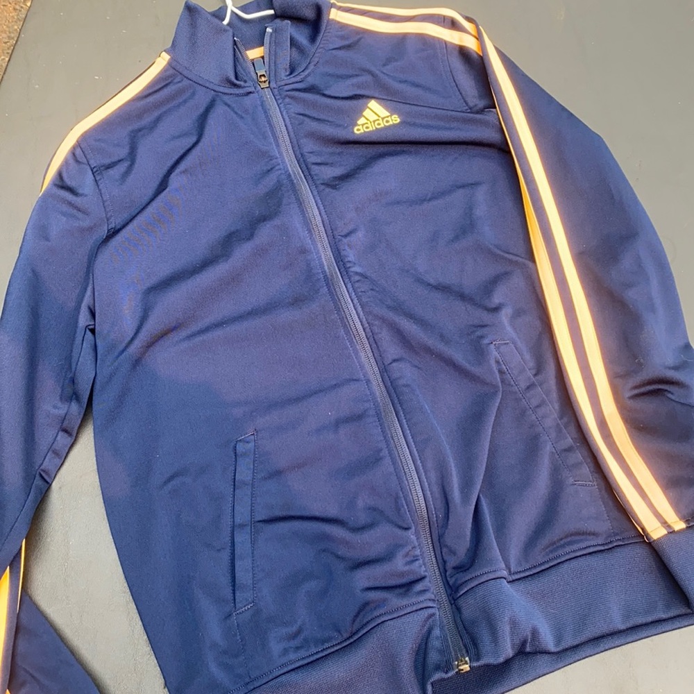 Adidas teen track jacket / size L